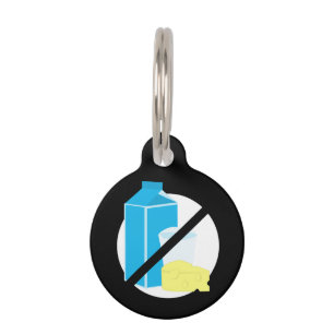 Kinder noodcontactgegevens zuivelproducten huisdierpenning