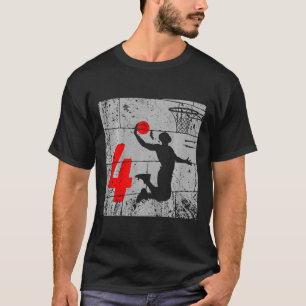 Kinder noodlijdende 4-jarige 4e verjaardag Bysketb T-shirt