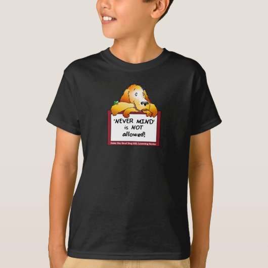Kinder nooit T-shirt (Voorkant)