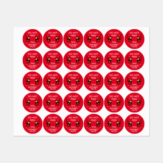 Kinder Noten Allergie Waarschuwing Labels (Vel)