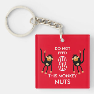 Kinder Noten Allergie Waarschuwing Sleutelhanger