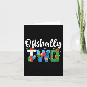 Kinder o-vis-ally Two Birthday Decorations 2 jaar Kaart