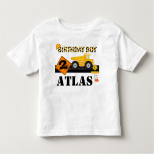 Kinder of Toddler Construction Birthday T-Shirt