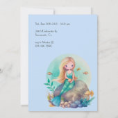 Kinder Onder het Zee Zeemeermin Verjaardag Kaart (Achterkant)