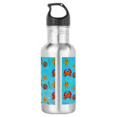 Kinder onderwater personaliseren met vis waterfles  (Achterkant)