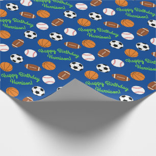Kinder ongeval bij sportpartij cadeaupapier