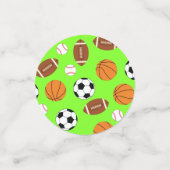 Kinder ongeval bij sportpartij confetti (Kleine voorkant)