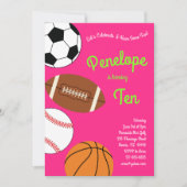 Kinder ongeval bij sportpartij kaart (Voorkant)