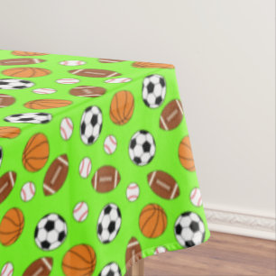 Kinder ongeval bij sportpartij tafelkleed