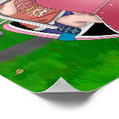 Kinder op het Carnaval Whimsical Art Poster (Hoek)