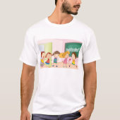 Kinder op school Mannen T-shirt (Voorkant)