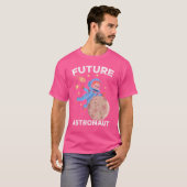 Kinder Outer Space Science Moon Galaxy Future Astr T-shirt (Voorkant volledig)