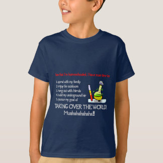 Kinder overheersen het werelddonkere Shirt ontwerp