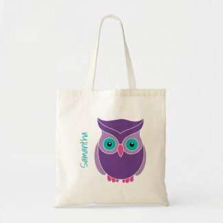 Kinder Paarse Blauwgroen klauwhuil Tote Bag