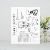 Kinder paasactiviteitsblad (Staand voorkant)