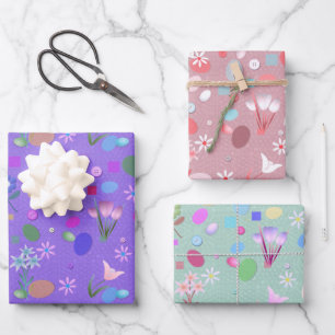 Kinder paaspret inpakpapier vel