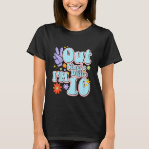 Kinder Pad uit enkele cijfers Ik ben 10-jarig meis T-shirt