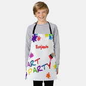 Kinder Paint Schort voor Art Party (Gedragen)