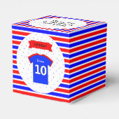 Kinder partij 10e verjaardag aangepaste naam bedankdoosjes (Achterkant)