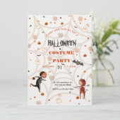 Kinder partij Halloween Kaart (Staand voorkant)