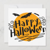 kinder partij halloween uitnodiging (Achterkant)