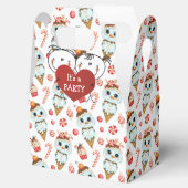 Kinder partij voor de voordeur bedankdoosjes (Geopend)