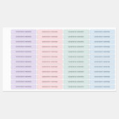 Kinder pastel beklede naamlabels labels (Vel)