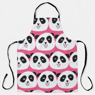 Kinder patroon Panda beer naadloze vintage herhali Schort
