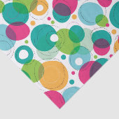 Kinder patroon rond belletjes tissuepapier (Detail)