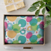 Kinder patroon rond belletjes tissuepapier (Geschenk)