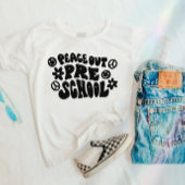 Kinder Peace Out kleuterschool T-shirt