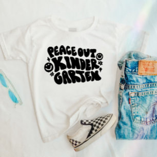Kinder Peace Out Kleuterschool T-shirt