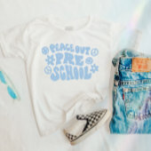 Kinder Peace Out kleuterschool T-shirt in blauw