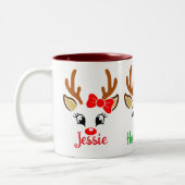 Kinder Personaliseer Hot Cocoa Tweekleurige Koffiemok (Links)