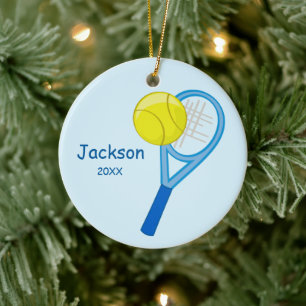Kinder persoonlijke tennis Keepomwille Keramisch Ornament