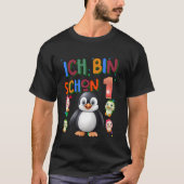 Kinder Pinguïn Verjaardag 1 Pinguïn 1e Verjaardag  T-shirt (Voorkant)