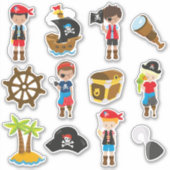 Kinder Pirates Sticker (Voorkant)