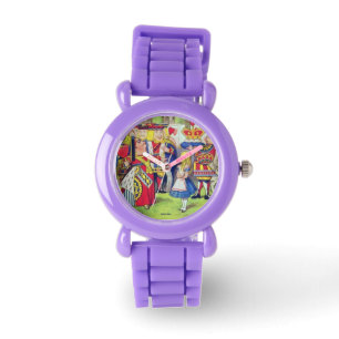 Kinder Plaats Alice in de Horloges van de Kinderen
