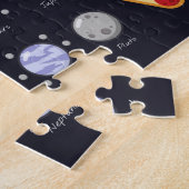 Kinder Planeten Astronaut Monogram Universum Legpuzzel (Zijkant)