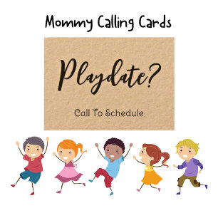 Kinder Playdate Kraft Mama Bellen Kaart