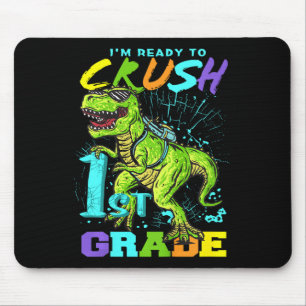 Kinder Plezier Eerste Grade T-Rex T-shirt Muismat