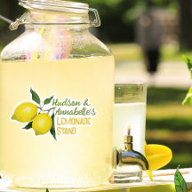 Kinder Plezier Gepersonaliseerde Naam Lemonade Sta