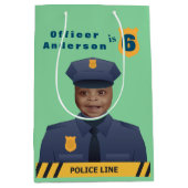 Kinder politie Birthday Medium Cadeauzakje (Voorkant)