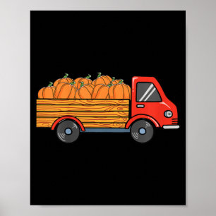 Kinder pompoen Truck Lazy Halloween Costume Boys G Poster