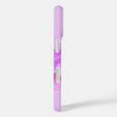 Kinder pony paarse meisjes aangepaste naam Case-Mate iPhone case (Achterkant / Rechts)