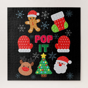 Kinder Pop Het kerstballetje kerstman renrendierst Legpuzzel