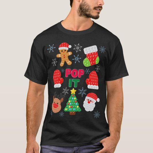 Kinder Pop Het kerstballetje kerstman renrendierst T-shirt