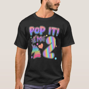 Kinder Pop Het meisje van 2 tot 2 jaar oud T-shirt