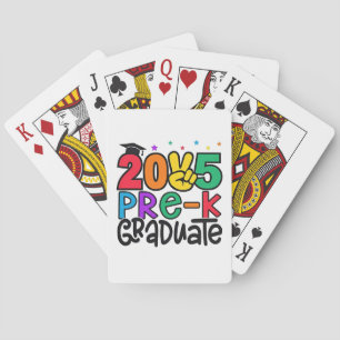 Kinder Pre-K Afstudeerder 2025 Preschool Prek Afst Pokerkaarten