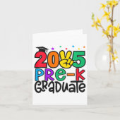 Kinder Pre-k Afstuderen 2025 voorschoolse Afstuder Kaart (Gele Bloem)